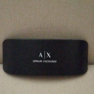Armani Exchange black eyeglass case EUC